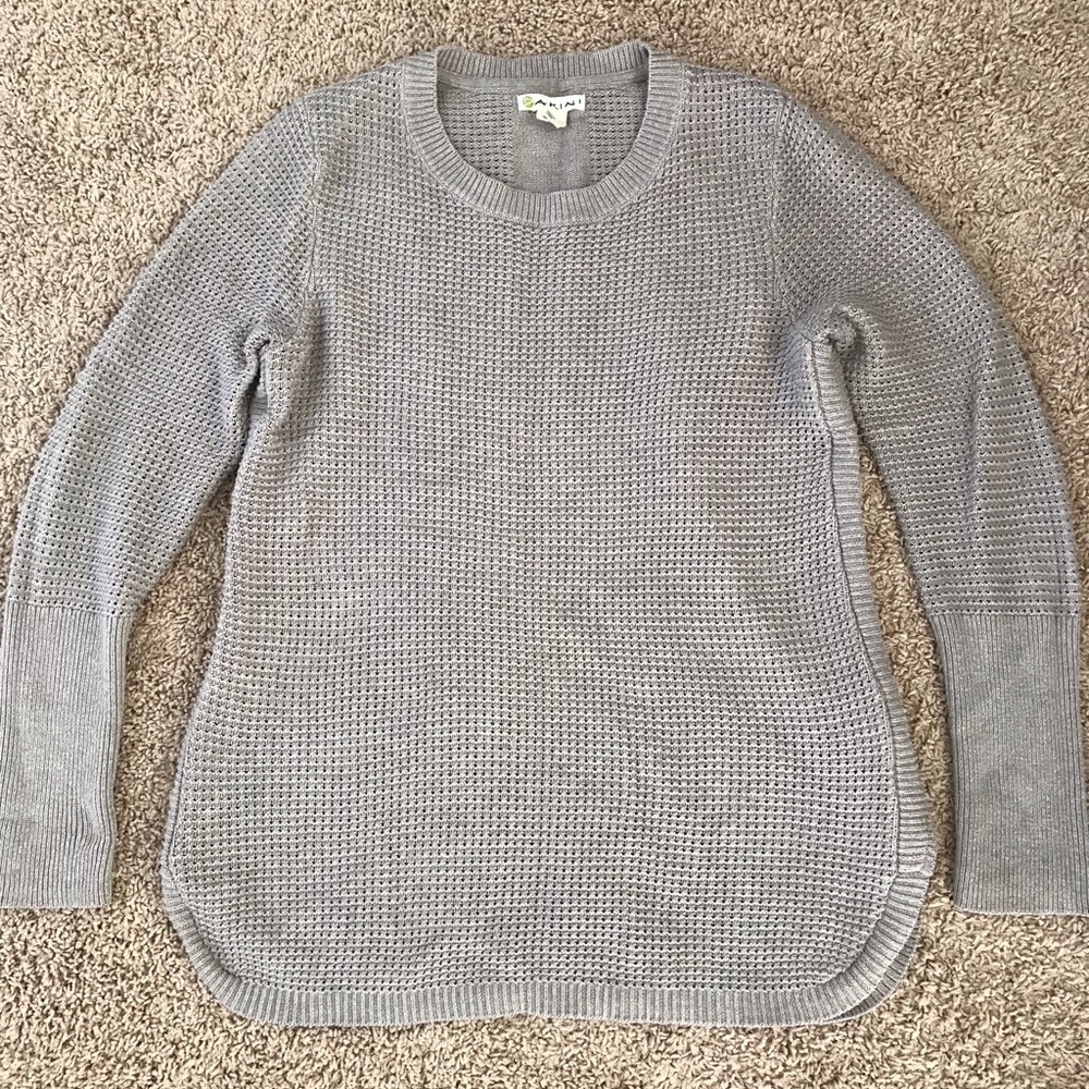 Waffle knit sweater